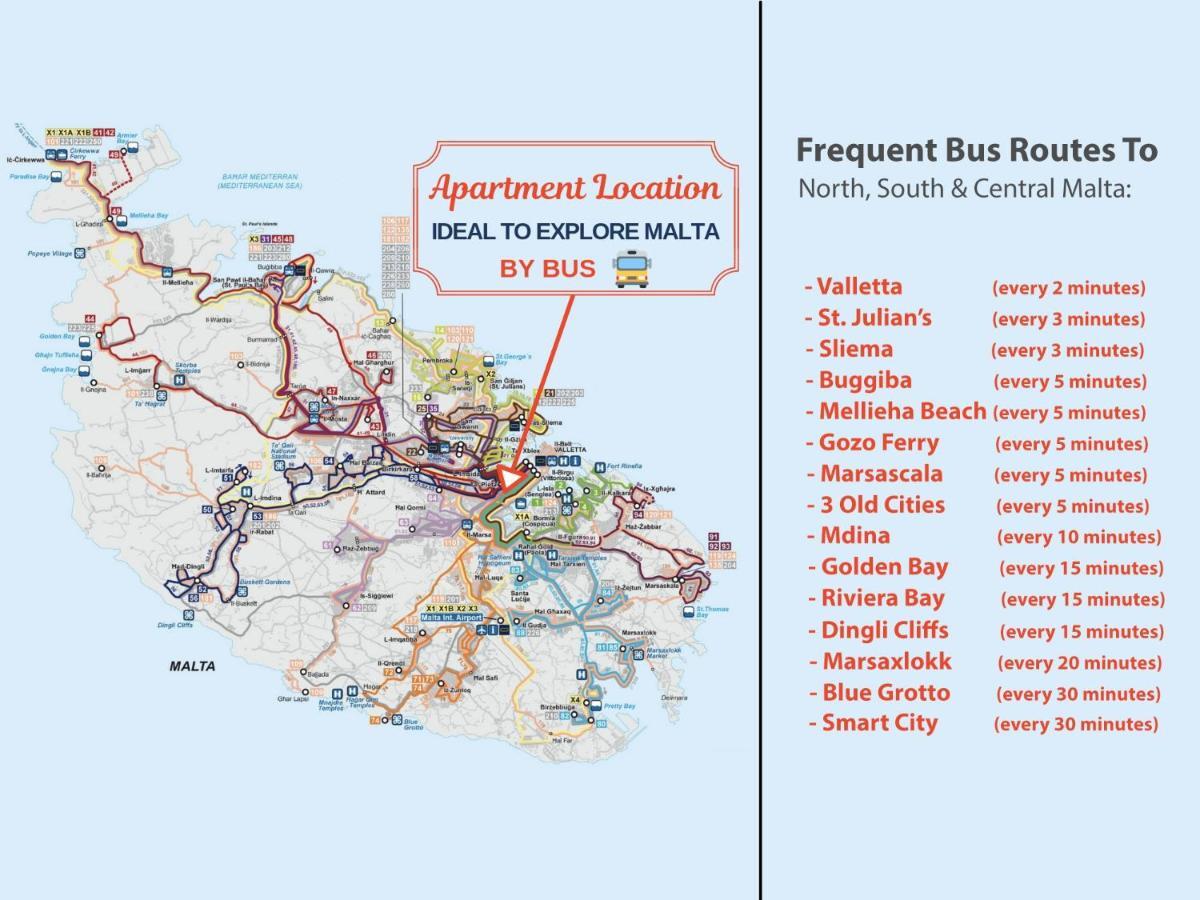 Central Rooms - Near Valletta & Sliema - Best Bus Lines Hamrun Buitenkant foto
